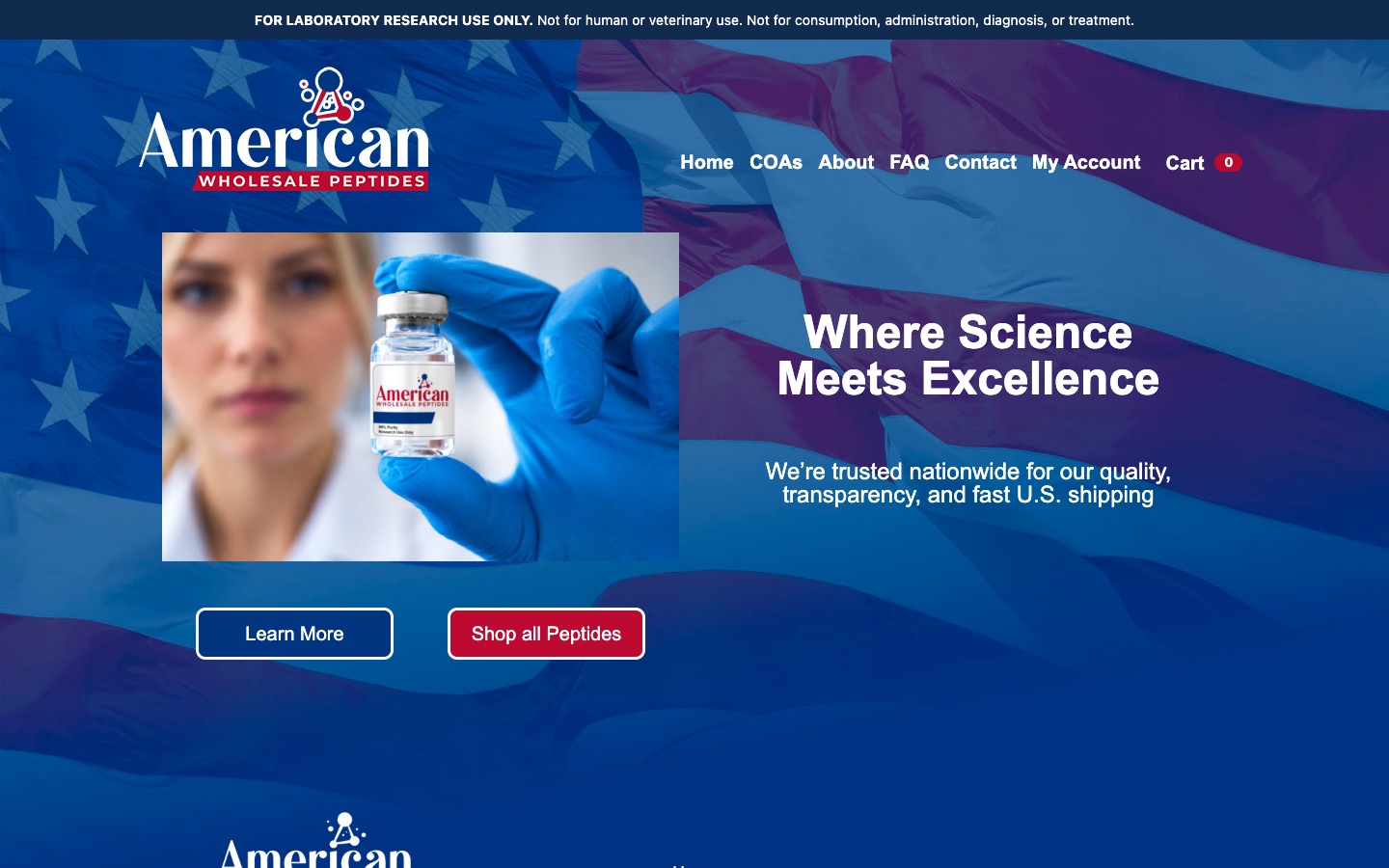 The current homepage